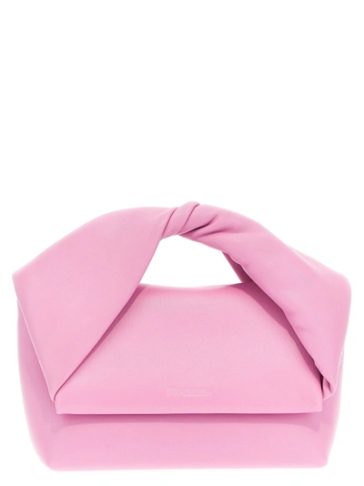 Jw Anderson Twister Midi Hand Bags Pink