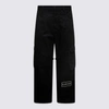 44 Label Group M Black And White Cotton Cargo Pants In Black