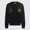 MOSCHINO MOSCHINO BLACK COTTON SWEATSHIRT