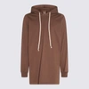 RICK OWENS RICK OWENS BROWN COTTON SWEATSHIRT