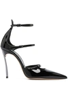 Casadei Super Blade Rachel Leather - Woman Pumps Black 40