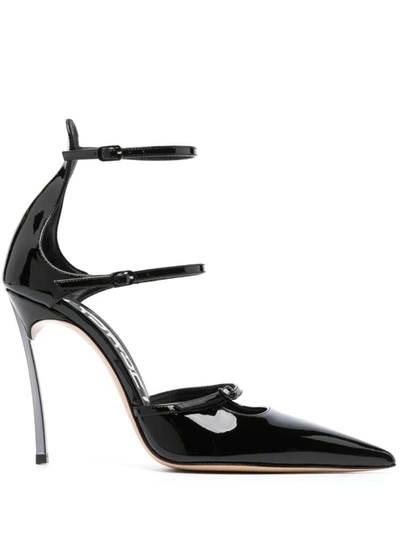 Casadei Super Blade Rachel Leather - Woman Pumps Black 40 In Black