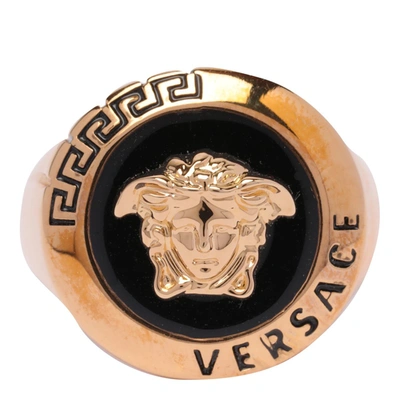 Versace Ring In Golden