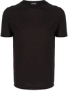 Zanone Basic Round-neck T-shirt In Black