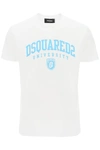 Dsquared2 College Print T-shirt In White