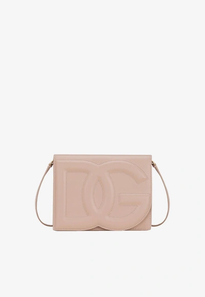 DOLCE & GABBANA DG LOGO CROSSBODY BAG IN CALF LEATHER
