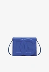 Dolce & Gabbana Dg Logo Crossbody Bag In Calf Leather In Blue