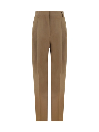 Burberry Madge Trousers In Camel Melange