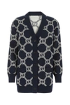 Gucci Reversible Gg Jacquard Knit Cardigan In Default Title