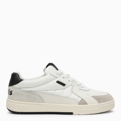 Palm Angels Logo-printed University Trainers In White Black