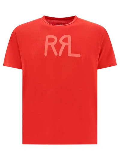 Rrl Logo T-shirt In Red