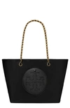 Tory Burch Ella Chain Tote Bag In Black