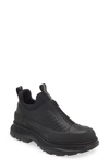 Alexander Mcqueen Tread Slick Moto Low Top Sneaker In Black