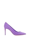 Christian Louboutin Kate 85 Patent Suede Pumps In Frou Frou/lin Frou Frou