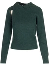 Stella Mccartney Cashmere-blend Twist Sweater In Green