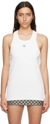 MISBHV WHITE 'THE M' TANK TOP