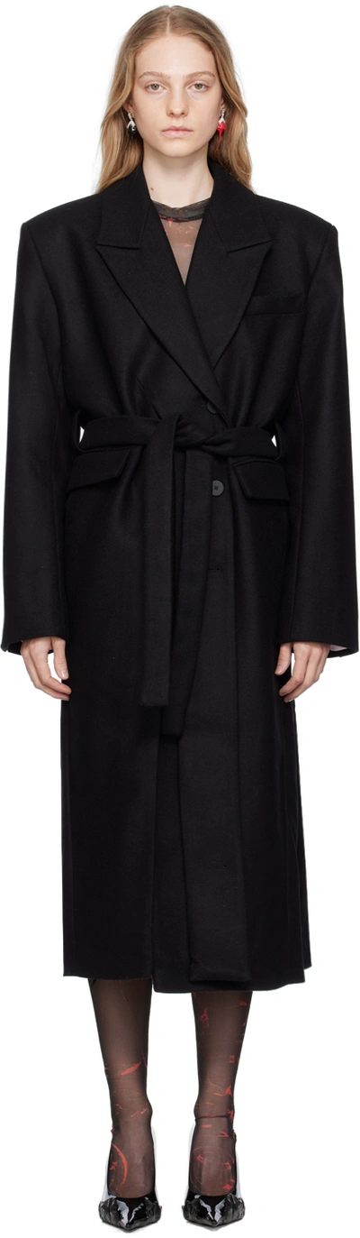 Ottolinger Black Suiting Coat In Schwarz