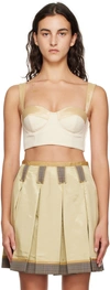 MOSCHINO BEIGE INSIDE OUT TANK TOP