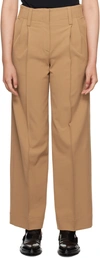 Beaufille Tan Ulla Trousers In Camel