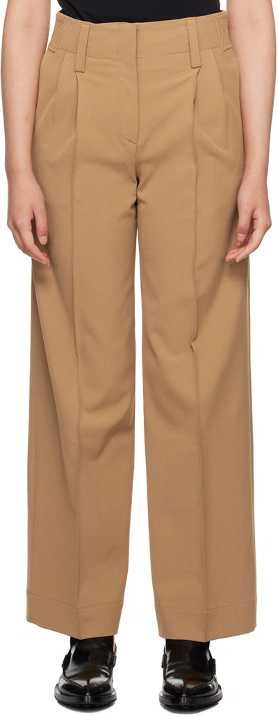 Beaufille Tan Ulla Trousers In Camel