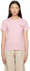 MAISON KITSUNÉ PINK FOX HEAD T-SHIRT