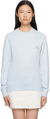 Maison Kitsuné Blue Chillax Fox Sweatshirt In Sky Blue