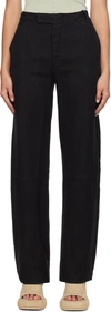 ECKHAUS LATTA BLACK RELAXED-FIT TROUSERS