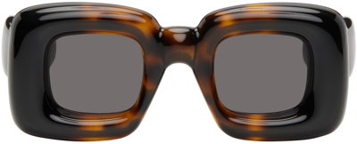 Loewe Tortoiseshell Inflated Sunglasses In Brown