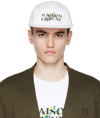 Maison Kitsuné White Flowers Cap In P100 White