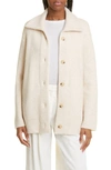 Vince Alpaca And Wool-blend Cardigan In Enoki