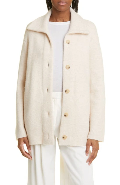 Vince Alpaca And Wool-blend Cardigan In Neutrals
