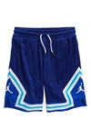 Jordan Kids' Dri-fit Air Diamond Mesh Basketball Shorts In Blue