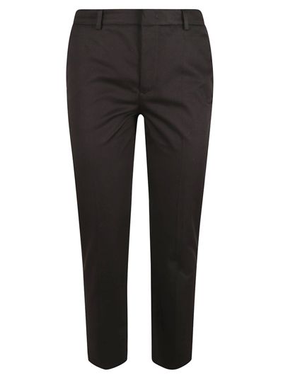 Red Valentino Tapered Leg Trousers In Black