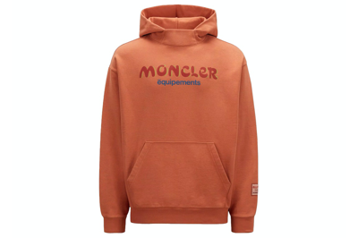 Pre-owned Moncler X Salehe Bembury Logo Hoodie Orange