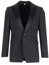 BURBERRY BURBERRY BLACK SINGLE-BREASTED TAILORED JACKET