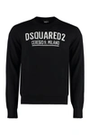 Dsquared2 Crewneck Logo Printed Sweatshirt In Black