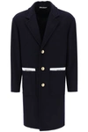 PALM ANGELS PALM ANGELS SARTORIAL TAPE WOOL CASHMERE COAT