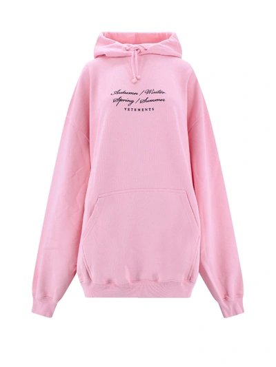 Vetements Sweatshirt In Pink