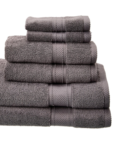 Espalma Zero Twist Hotel 6pc Bath Towel Set - Char