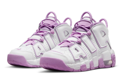 Pre-owned Nike Air More Uptempo White Rush Fuchsia (gs) In White/rush Fuchsia-rush Fuchsia