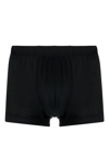 Hanro Elasticated-waistband Cotton Boxers In Black