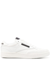 Reebok Suede And Fabric Club C Low-top Sneakers With Contrast Detai In White