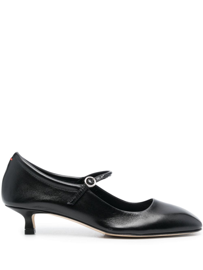 Aeyde Black Ines Heels In Black  