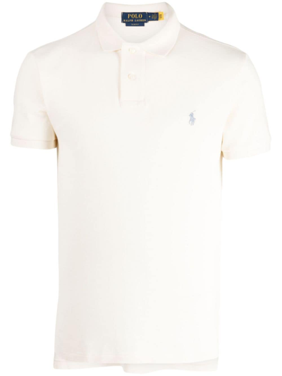 Polo Ralph Lauren Pony-embroidered Polo Shirt In Neutrals
