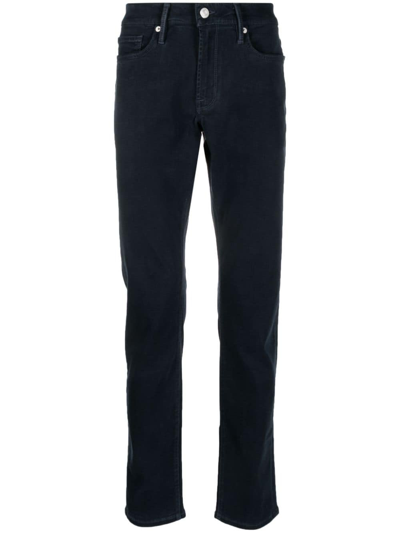 Frame L'homme Slim Low-rise Jeans In Blue