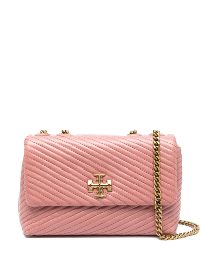 Tory Burch Kira Quilted Leather Crossbody Bag In Pink