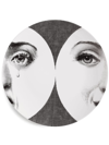 Fornasetti Wall Plate Tema E Variazioni N.280 In Black
