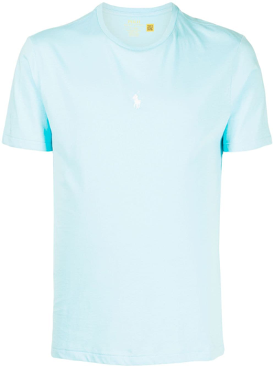 Polo Ralph Lauren Pony-embroidered Cotton T-shirt In Blue