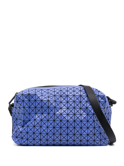 Bao Bao Issey Miyake Saddle Geometric-pattern Shoulder Bag In Purple