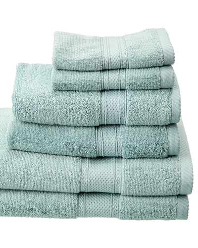 Espalma Zero Twist Hotel 6pc Bath Towel Set - Seaf